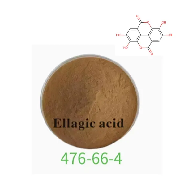 Ellagic acid 98% hmoov tshuajmetic Raw Khoom Cas 476-66-4