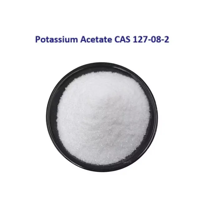 Khoom Noj Khoom Haus Cov Tshuaj Ntxiv Potassium Acetate Dawb Hmoov Cas 127-08-2
