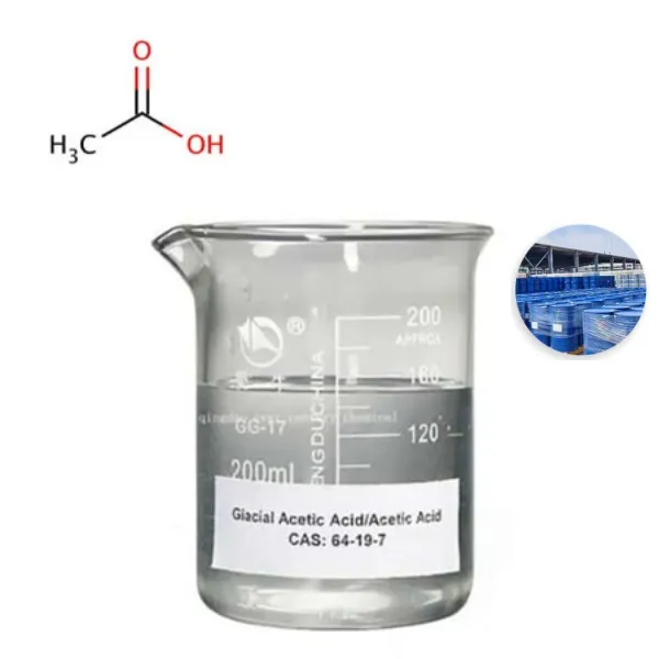 Khoom noj khoom haus qib 99% Acetic Acid (E260) Additives CAS 64 19 7