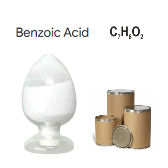 Organic tshuaj benzoic acid 99.5% rau cov tshuaj tiv thaiv CAS 65-85-0